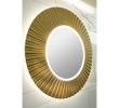 Sapho PD750 PRIDE STRIP okrągłe lustro z oświetleniem LED w ramie średnica 75cm złoto
