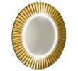 Sapho PD950 PRIDE STRIP okrągłe lustro z oświetleniem LED w ramie średnica 90cm złoto