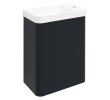 Sapho LT113-3434 ZORBA szafka pod umywalkę 39x50x215cm antracyt mat