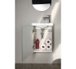 Sapho LT113-3434 ZORBA szafka pod umywalkę 39x50x215cm antracyt mat