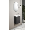 Sapho LT113-3434 ZORBA szafka pod umywalkę 39x50x215cm antracyt mat