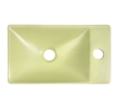 Sapho MGT38223 MARGITHA umywalka ceramiczna 38x22cm otwór na baterię po prawej stronie pistacjowy