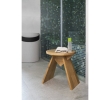 Sapho AS420 ASTYLE okrągły taboret średnica 36x41cm lite drewno dąb naturalny