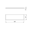 Sapho PRE010-3535 PREMIO Deska kompozytowa 80x235cm czarny mat