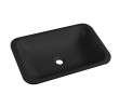 Sapho 50135B JAPURA umywałka wpuszczana kompozitowa 55x36cm czarny mat