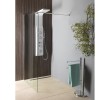 Aqualine WI121 WALK-IN ścianka prysznicowa do montażu do ściany ze wspornikem 1200x1900mm szkło czyste