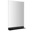 Aqualine 22492S Lustro z półką 50x75cm CU free czarny mat