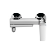 Aqualine FY010 FLERY bateria wannowa/prysznicowa ścienna z obrotową wylewką chrom