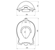 Aqualine 366424 DUCK deska sedesowa dla dzieci fioletowy