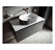 Sapho WN205-41 THIN umywalka nablatowa Rockstone 55x35cm carina/biały mat