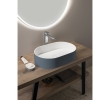 Sapho WN205-42 THIN umywalka nablatowa Rockstone 55x35cm siena/biały mat
