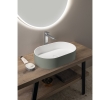 Sapho WN205-44 THIN umywalka nablatowa Rockstone 55x35cm verde/biały mat