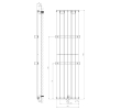 Sapho IR148S COLONNA grzejnik 450x1800mm piaskowiec