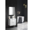 Aqualine DN060 DENEB szafka z lustrem 60x70x18cm biały mat