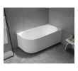 Aqualine E1015G TIBERA STRIP R narożna wanna stojąca 170x80cm biały