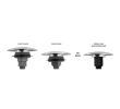 Sapho CV1110C Odplyw umywalkowy 5/4'' click-clack korek ceramiczny 5-65mm biały