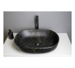 Sapho CA590PT Caleo umywalka ceramiczna nablatowa 60x42cm marmur portoro