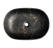 Sapho CA590PT Caleo umywalka ceramiczna nablatowa 60x42cm marmur portoro