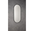 Sapho AWB1250 AROWANA lustro owalne w ramie 120x50cm czarny mat