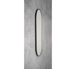 Sapho AWB1250 AROWANA lustro owalne w ramie 120x50cm czarny mat