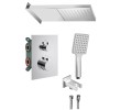 Sapho KU683-21 KIMURA zestaw prysznicowy z baterią podtynkową termostat 3 wyjścia box podtynkowy chrom