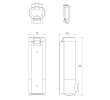 Aqualine 1318-44 OLMO dozownik mydła płynnego 250ml biały