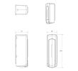Aqualine 1318-45 OLMO dozownik mydła płynnego 350ml biały