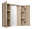 Aqualine 45029S ZOJA/KERAMIA FRESH STRIP szafka z lustrem i oświetleniem LED 70x60x14cm dąb platin