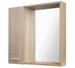 Aqualine 45027S ZOJA/KERAMIA FRESH STRIP szafka z lustrem i oświetleniem LED 60x60x14cm lewa dąb platin