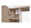 Aqualine 45027S ZOJA/KERAMIA FRESH STRIP szafka z lustrem i oświetleniem LED 60x60x14cm lewa dąb platin