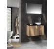 Sapho LT110-SET02 LATUS X szafka podumywalkowa 788x50x22cm dąb Mocca