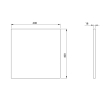Sapho DT040-2222 Blat DTDL 40x18x40cm dąb Alabama