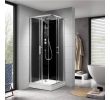 Aqualine GG80X80 GRANVIK boks prysznicowy półokrągły 800x800x2180mm szkło czyste