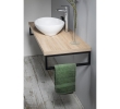 Aqualine VG755 VEGA blat umywalkowy 52x45cm dąb platin
