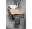 Aqualine VG755 VEGA blat umywalkowy 52x45cm dąb platin