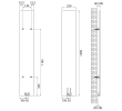 Sapho MI1427 SMARTELLA grzejnik 250x1490mm biały mat