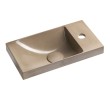 Sapho AS40014 AGOS umywalka betonowa 40x22cm lewa/prawa piaskowy półpołysk