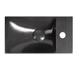 Sapho AS40016 AGOS umywalka betonowa 40x22cm lewa/prawa antracyt półpołysk