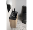 Sapho AS40016 AGOS umywalka betonowa 40x22cm lewa/prawa antracyt półpołysk