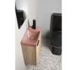 Sapho AS40021 AGOS umywalka betonowa 40x22cm lewa/prawa różowy połysk