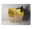 Sapho AS40022 AGOS umywalka betonowa 40x22cm lewa/prawa żółty półpołysk