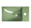 Sapho AS40023 AGOS umywalka betonowa 40x22cm lewa/prawa zielony półpołysk