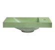 Sapho AS40023 AGOS umywalka betonowa 40x22cm lewa/prawa zielony półpołysk