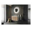 Sapho LR750-3131S LUMIRO STRIP okrągłe lustro z oświetleniem LED w ramie średnica 75cm biały mat