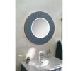 Sapho LR750-4242S LUMIRO STRIP okrągłe lustro z oświetleniem LED w ramie średnica 75cm siena
