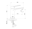 Aqualine SX002-02 SINTRA ECO 6 l/min bateria umywalkowa stojąca chrom