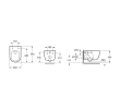 Bruckner 201.336.4 GLANZ wc misa wisząca Vortex Rimless 36x525cm biały