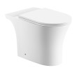 Aqualine PB105-111 VITO miska kompaktu wc Rimless 61x355cm odpływ dolny/tylny biały