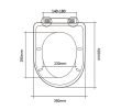 Aqualine PCS105 VITO deska wc Soft Close Easy Take biały