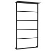Sapho SKA702 SKA ścienny wieszak na ręczniki z półką 604x1184x252mm czarny mat